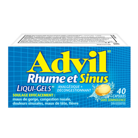 Advil Cold & Sinus Liqui-Gels, 40 Capsules