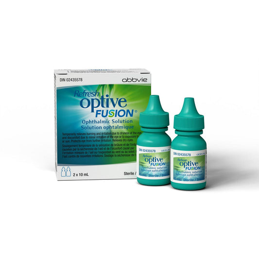 Optive Fusion Lubricant Eye Drops 2x10ml