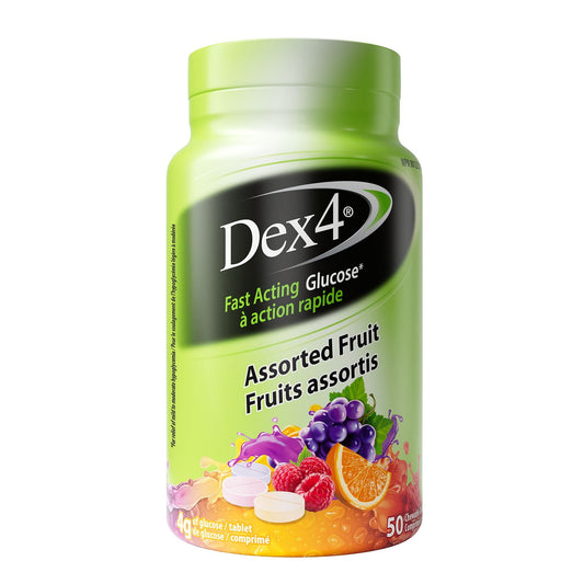 Assorted Fruit Glucose Tablets 50 Count