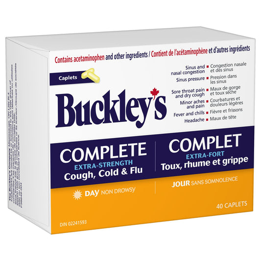Daytime Cold & Flu Relief Caplets, 40 Count