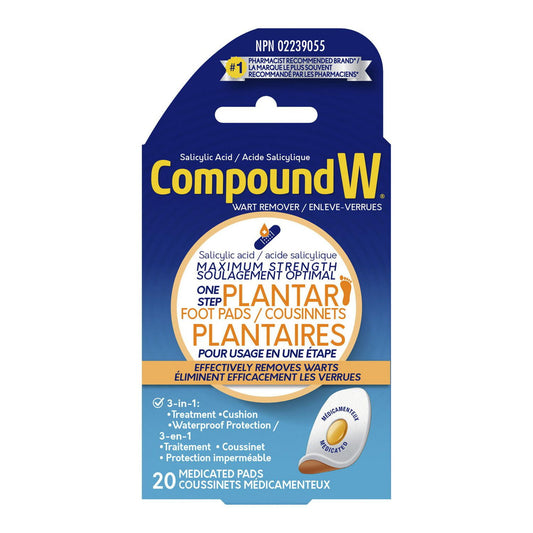 Plantar Wart Remover Pads, 20 Pack