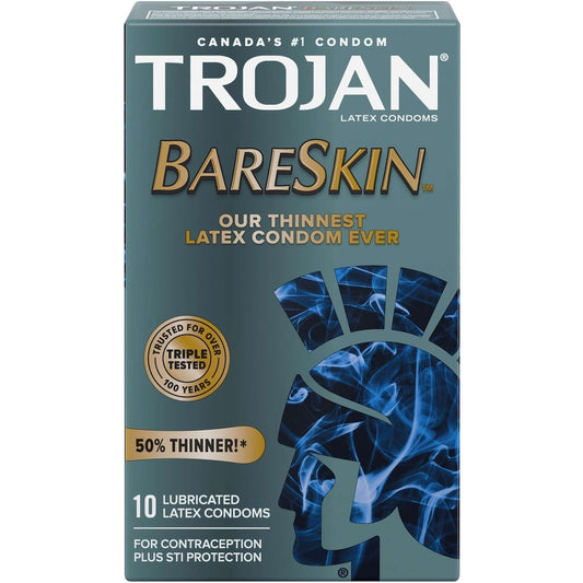 BareSkin Ultra-Thin Lubricated Condoms 10-Pack