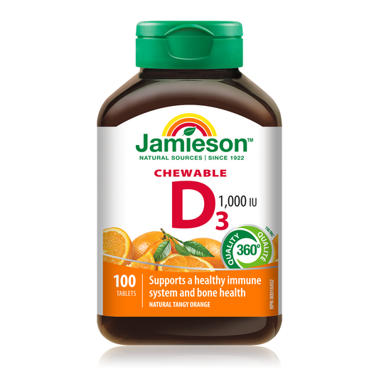 Chewable Vitamin D 1000IU Orange - 100 Tablets