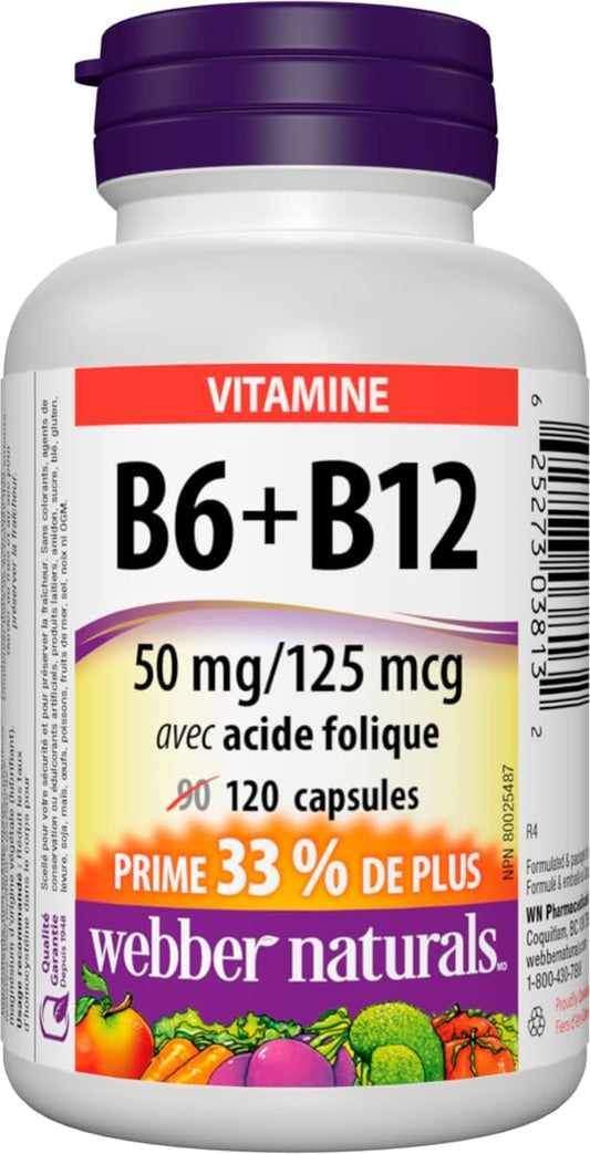 B6, B12 & Folic Acid Heart Health Supplement 120 Tablets