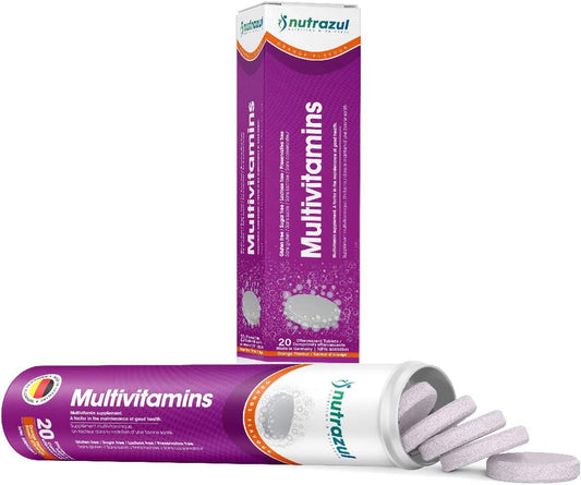 Nutrazul Effervescent Multivitamin Tablets, 20 Count