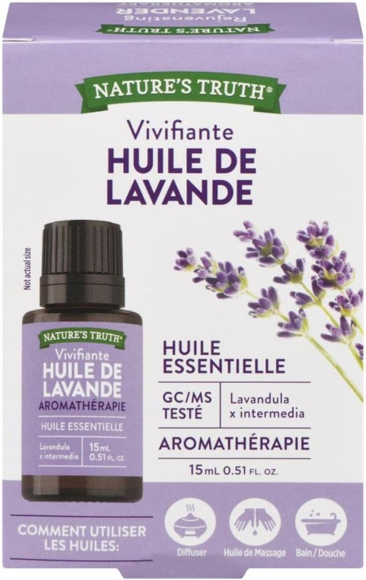 NATURES TRUE AROMATHERAPY ESSENTIAL OIL LAVENDER 15ML