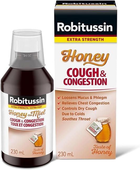 Robitussin Extra Strength Honey Cough & Congestion Syrup 230ml
