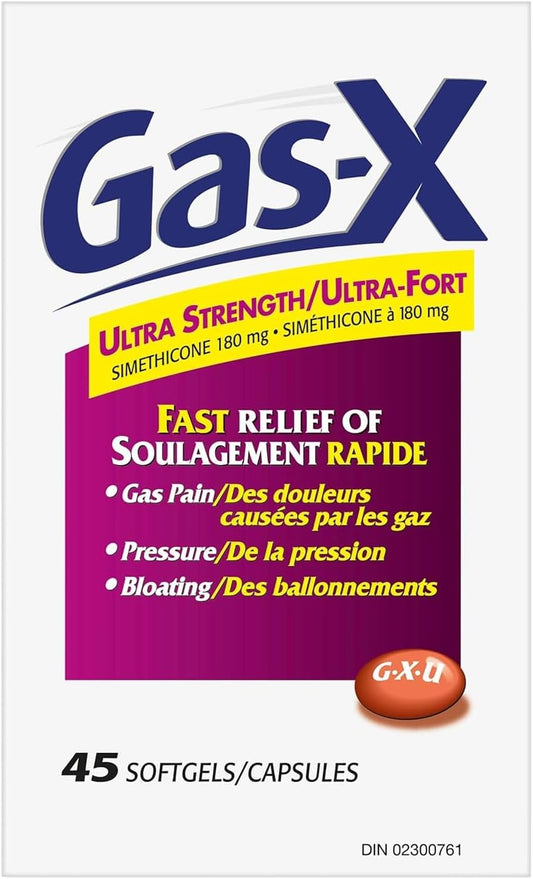 Ultra-Strength Gas Relief Softgels, 45ct