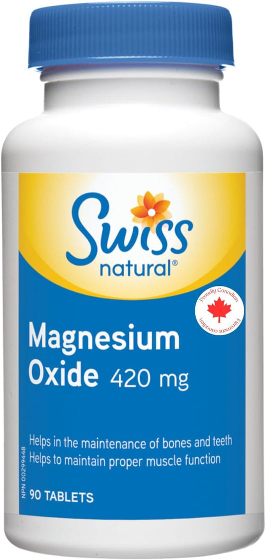 Magnesium Oxide 420mg Tablets - 90 Count