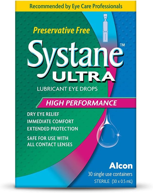 Systane Ultra Preservative-Free Lubricant Eye Drops 30 x 0.5ml