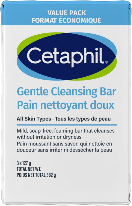 Cetaphil Gentle Cleansing Bar, 3 x 127g