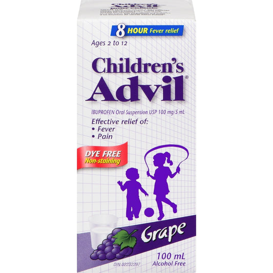 Children's Advil Dye-Free Grape Suspension 100mL
