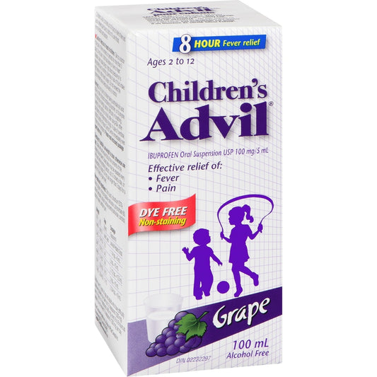 Children's Advil Dye-Free Grape Suspension 100mL