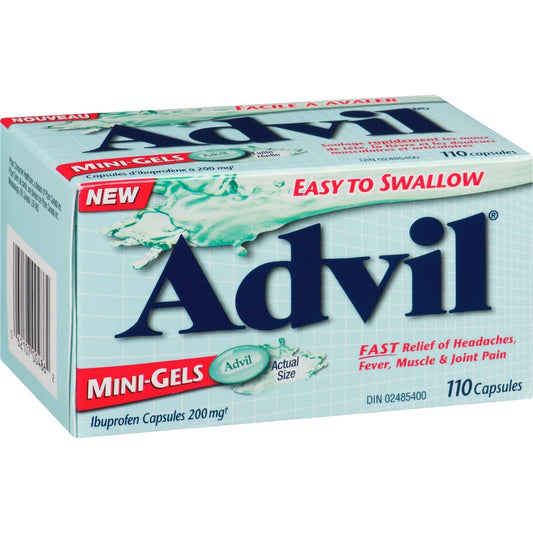 Advil Mini-Gels 200mg Capsules, 110 Count