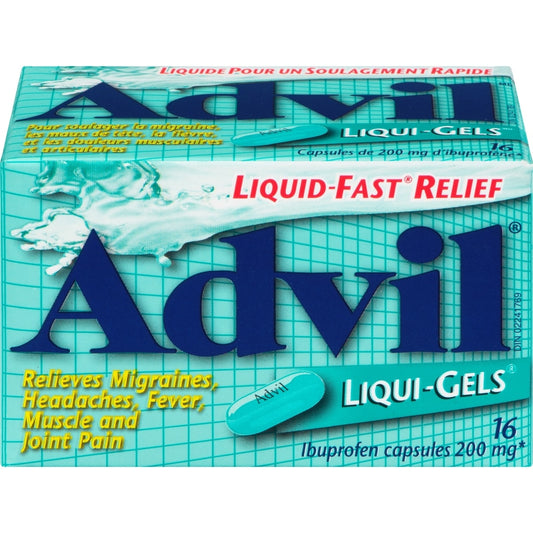 Advil Liqui-Gels Pain Relief Capsules 16 Count