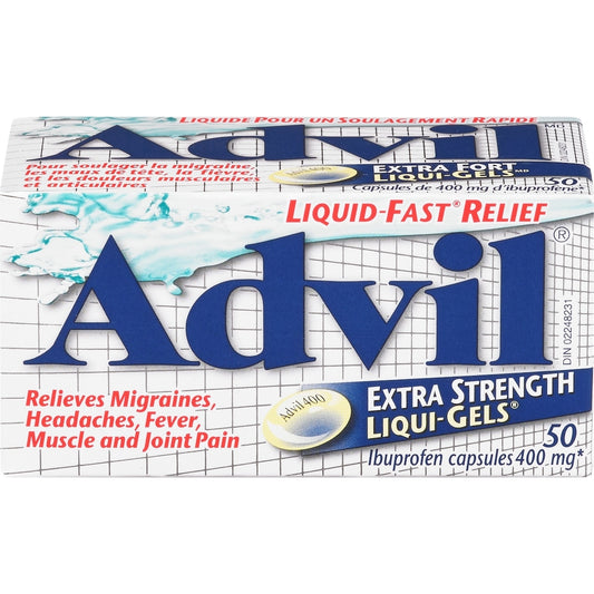 Advil Extra Strength Liqui-Gels 400mg, 50 Capsules