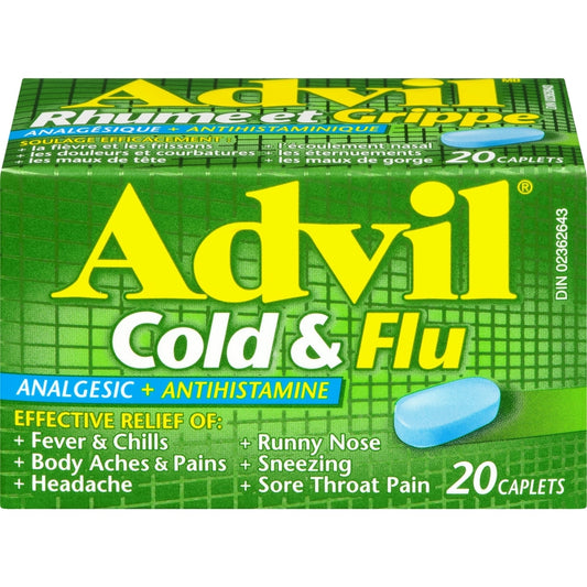 Advil Cold & Flu Relief Caplets, 20ct