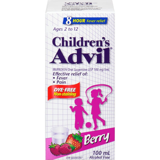 Children's Advil Dye-Free Berry Suspension 100mL