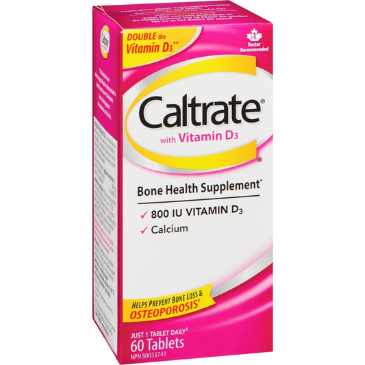 Caltrate 800+D Calcium & Vitamin D Tablets 60 Count