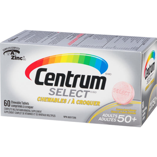 Centrum Select 50+ Chewable Multivitamin, 60 Tablets