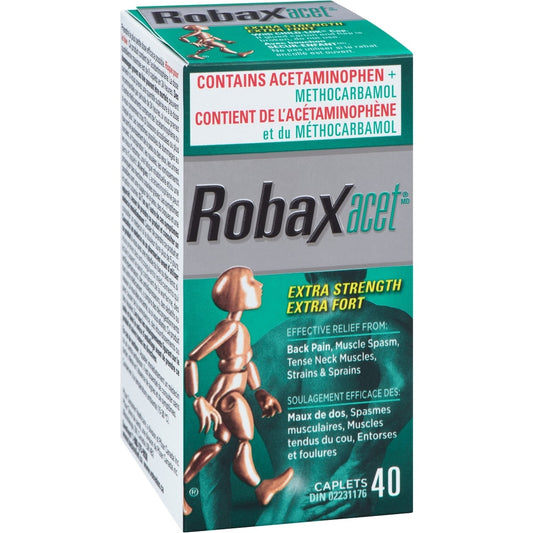 Robaxacet Extra Strength Muscle Pain Relief Tablets 40 Count