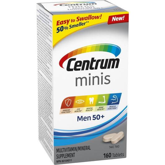Centrum Minis Men 50+ Multivitamin Tablets, 160 Count
