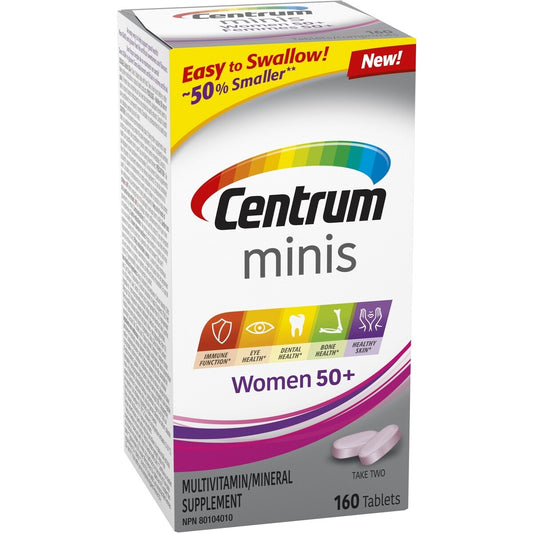 Centrum Minis Women 50+ Multivitamin Tablets, 160 Count