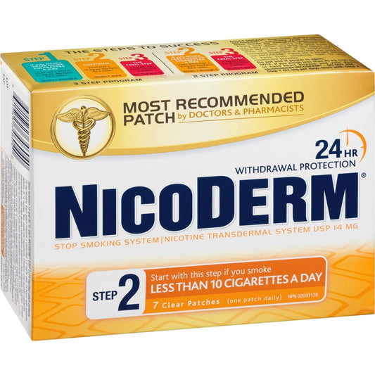 Nicoderm Clear Nicotine Patches 14mg, 7 Pack