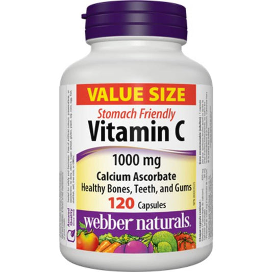 Vitamin C 1000mg Calcium Ascorbate, 120 Capsules
