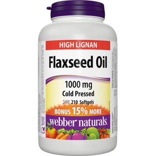 Organic Flaxseed Oil 1000mg Softgels (210 Count)