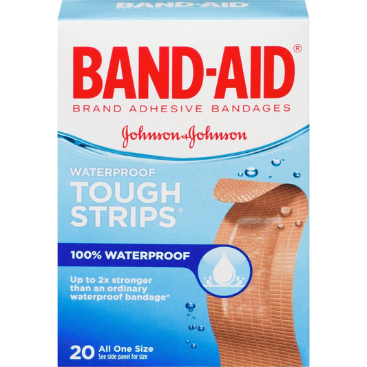 Tough-Strips Waterproof Bandages, 20 Pack