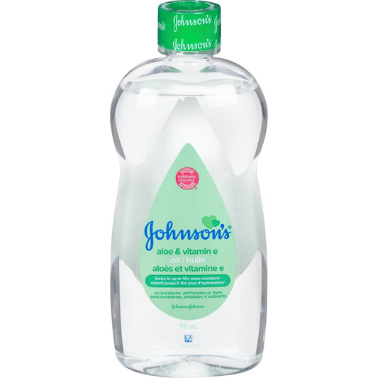 Baby Oil with Aloe & Vitamin E, 592ml