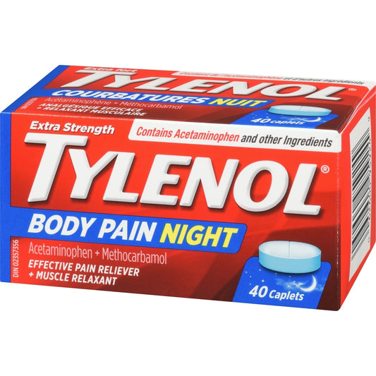 Tylenol Extra Strength Body Pain Night Caplets 40 Count