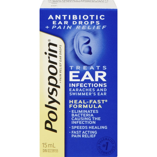 Antibiotic Ear Drops with Pain Relief 15ml