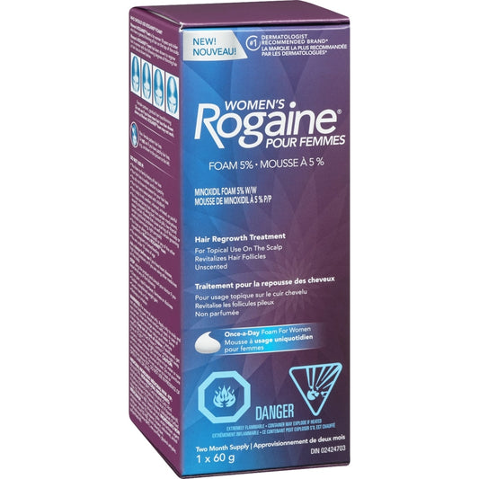 Women's Rogaine 5% Minoxidil Hair Regrowth Foam 60g
