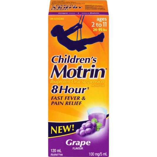 Children's Motrin Ibuprofen Oral Suspension Grape 120ml