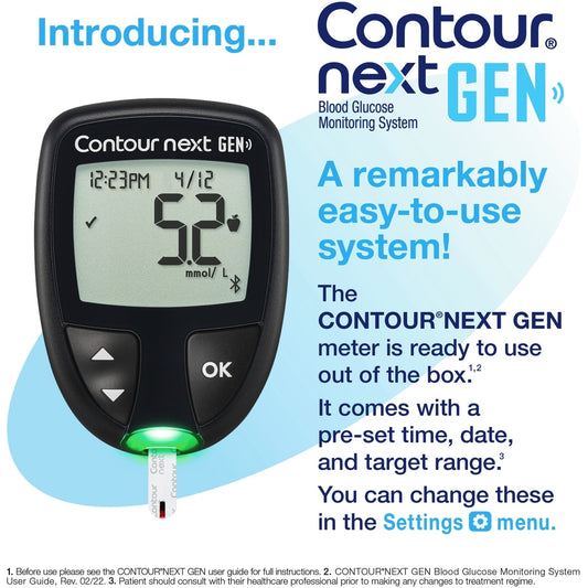 CONTOUR NEXT GEN BLOOD GLUC MON 1'S