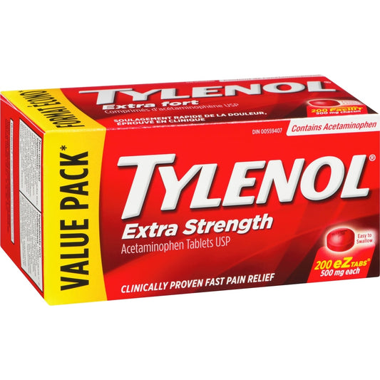 Tylenol Extra Strength EZ Tabs 500mg 200 Tablets