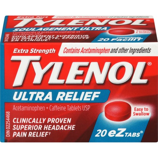 Tylenol Ultra Relief Headache EZTabs 20 Tablets