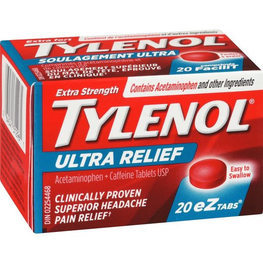 Tylenol Ultra Relief Headache EZTabs 20 Tablets