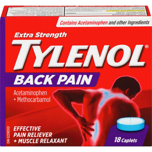 Extra Strength Back Pain Relief Caplets, 18 Count