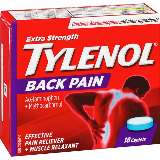Extra Strength Back Pain Relief Caplets, 18 Count