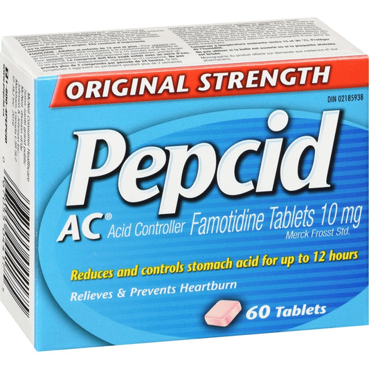 Pepcid AC Heartburn Relief Tablets, 60 Tablets