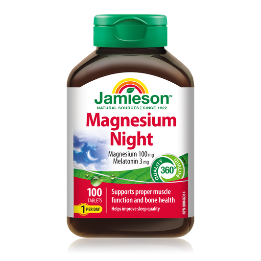 Magnesium 100mg & Melatonin 3mg Sleep Support Tablets 100ct