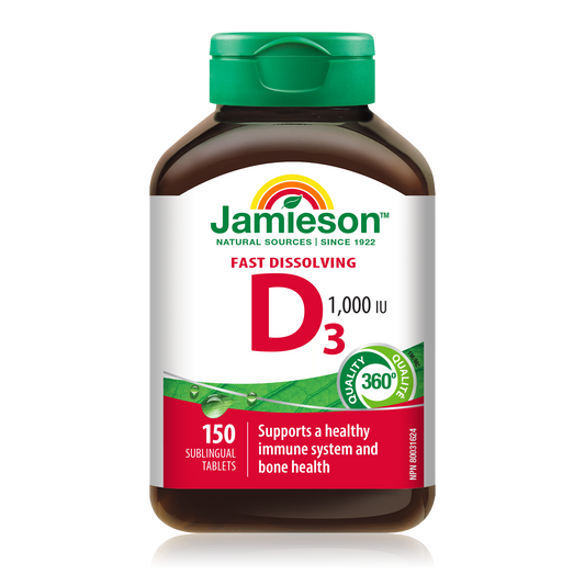 Vitamin D3 1,000 IU Fast Dissolve Tablets 150 Count