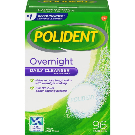 Overnight Denture Cleaning Tablets 96 Pack
