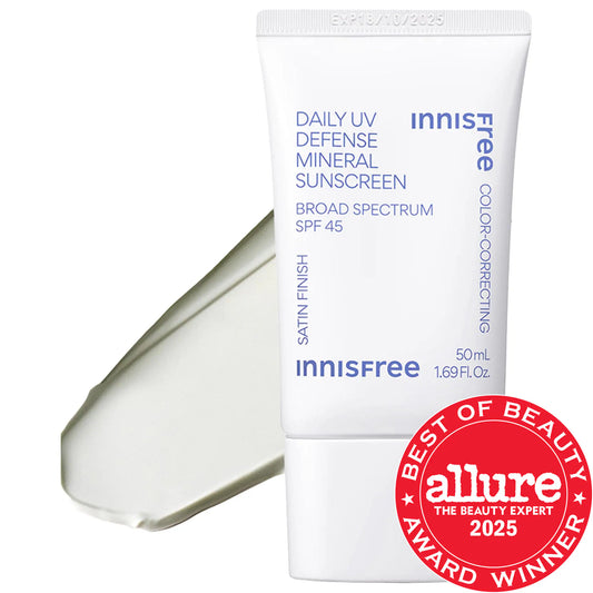 Daily UV Mineral Korean Sunscreen SPF 45 with Hyaluronic Acid for Face & Body