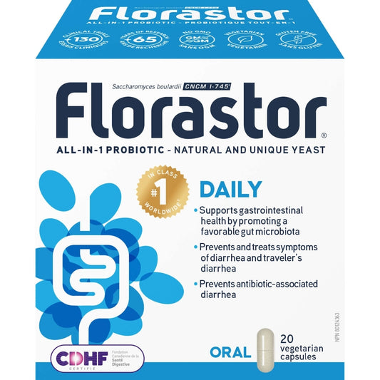 Florastor Daily Probiotic Capsules 20 Count