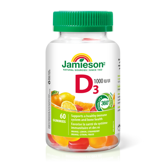 Vitamin D3 Gummies 1,000 IU (60 Count)