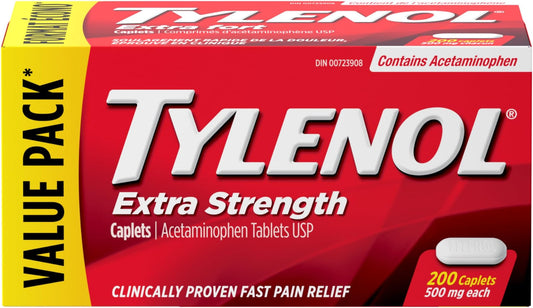 Tylenol Extra Strength Caplets 500mg, 200 Count